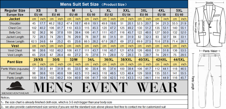 Formal 2 Pieces Mens Suit Flat Peak Lapel Tuxedos For Wedding (Blazer+Pants) mens event wear