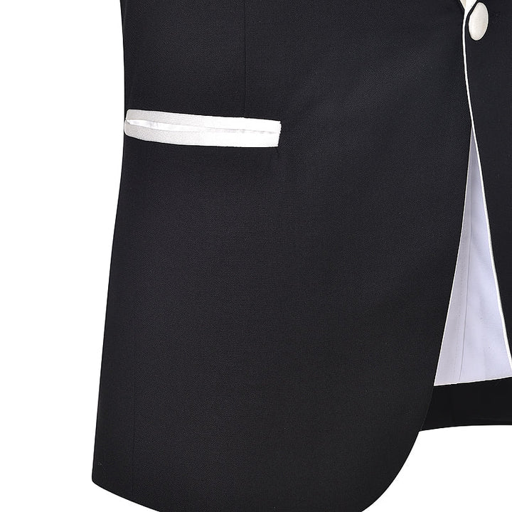 Formal Mens Suit 2 Pieces Shawl Lapel Tuxedos For Wedding (Blazer+Pants) menseventwear