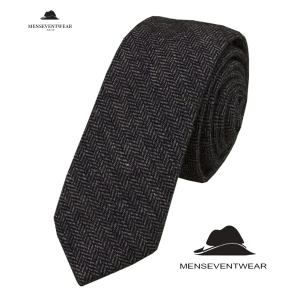 Men's Modern Fit Herringbone Tie Set menseventwear